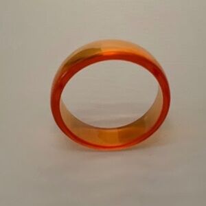 Lucite Orange Bangle Vintage Bracelet